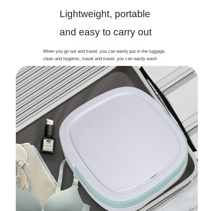 Portable ultrasonic home washing machine