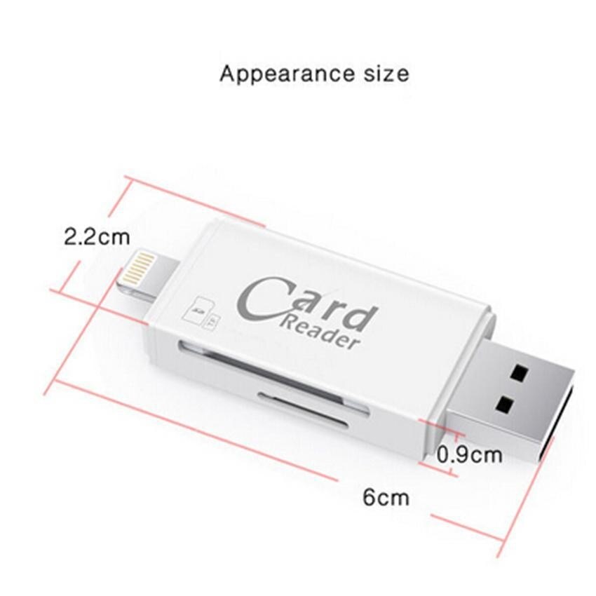 Lettore di schede di memoria USB 2.0 lettore di schede Micro SD per Android Ipad/iphone 13 prom max 11 12 7plus 6 lettore USB