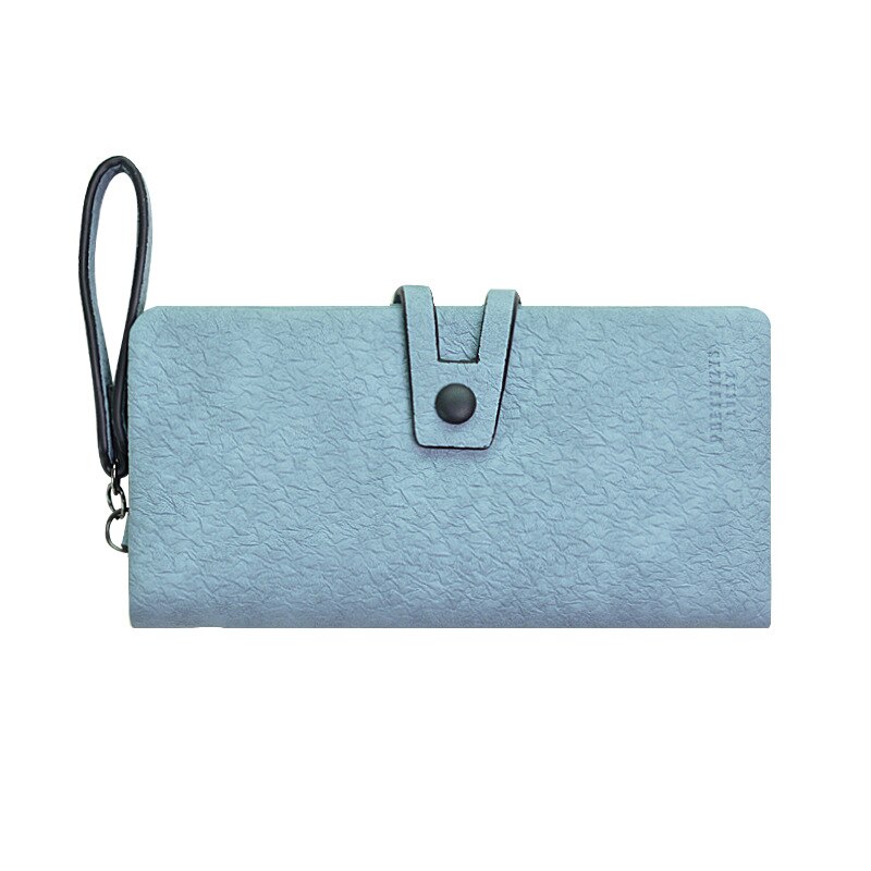 Mass Ms. Long Wallet Multifunctional Students Simple Purse Wallet women wallets: blue