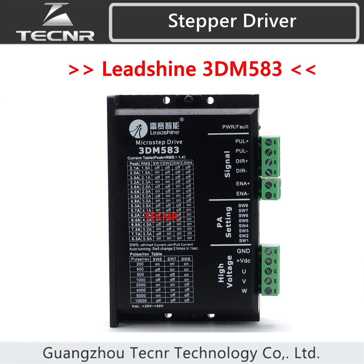 Leadshine-controlador paso a paso 3DM583, Original, VDC20-50V, 2,1-8.3A, para 3 fases, serie 57 86, Motor paso a paso, reemplazo 3ND583
