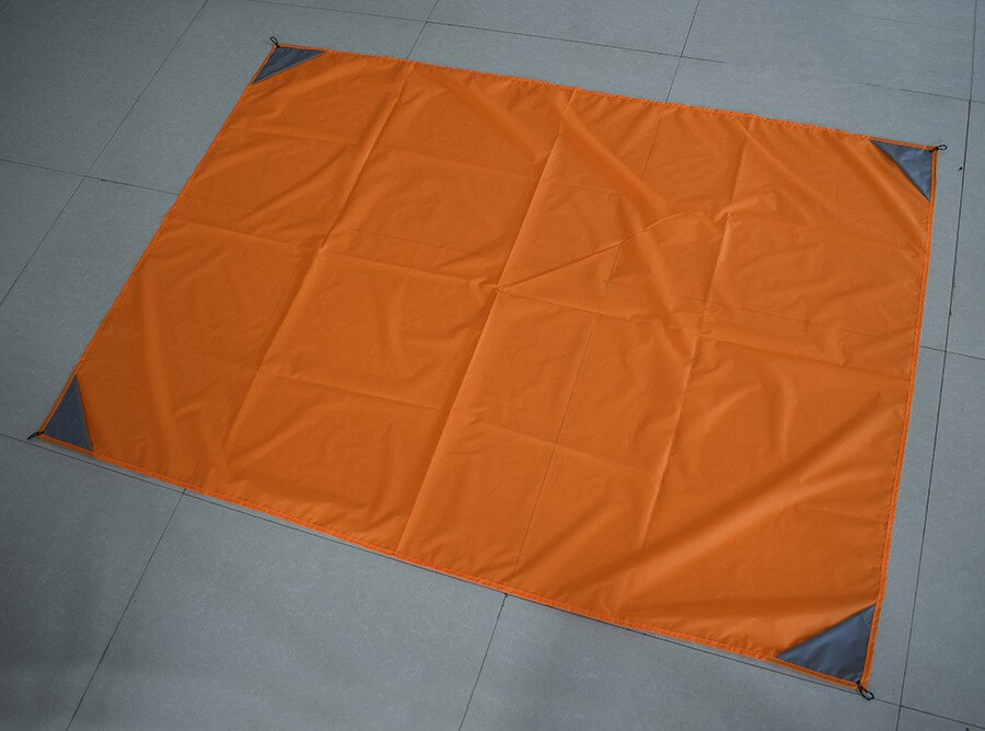 Outdoor Camping Mat Waterproof Convenient Folding Picnic Mat Lawn Damp Mat Polyester Grid Cloth Beach Mat for Men and Women: Orange / 1mx1.4m