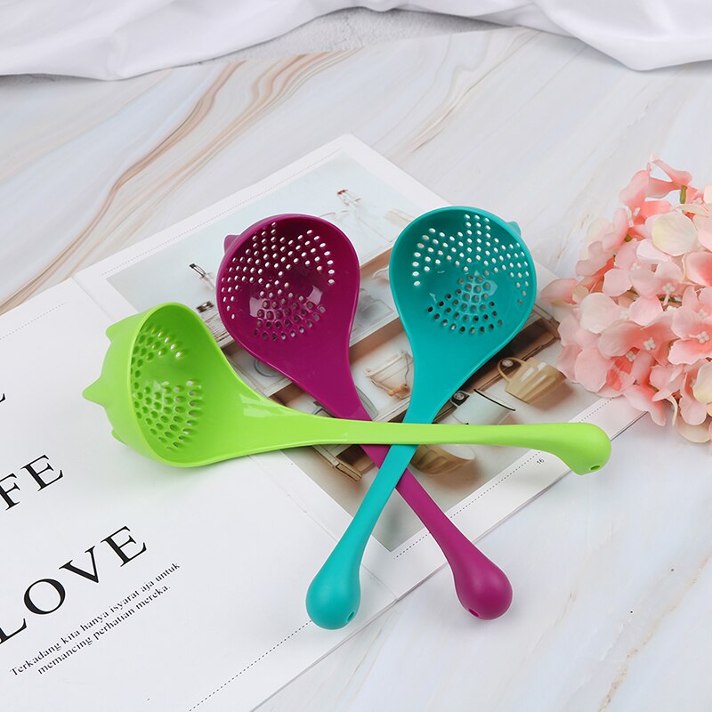 Food-Grade Pp Leuke Dinosaurus Soeplepels Cartoon Monster Lange Staal Servies Servies Creatieve Modellering Pollepel Keuken Gere