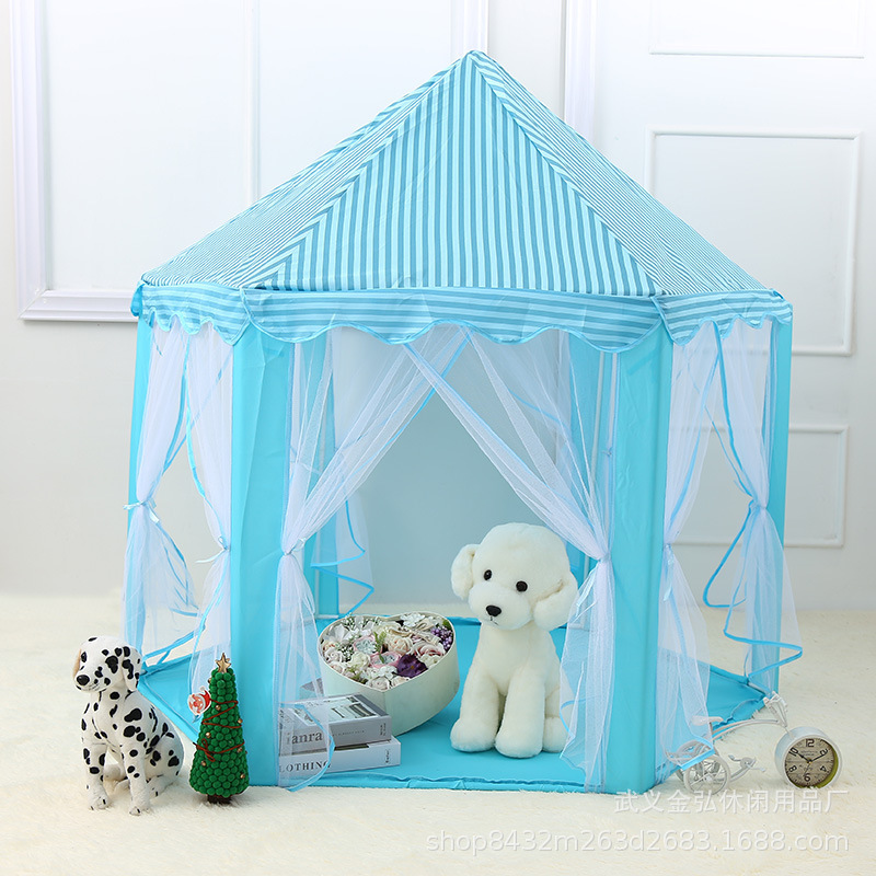 Kinderen Teepee Tenten Kinderen Speelhuis Kasteel Katoen Opvouwbare Tent Luifel Bed Gordijn Baby Crib Netting Meisjes Jongen Kamer Decoratie: multi