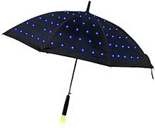16%, forsyning ledet lys uv paraply med lommelygtefunktion lysende dekorativ paraply til fotografering sceneoptræden dekor