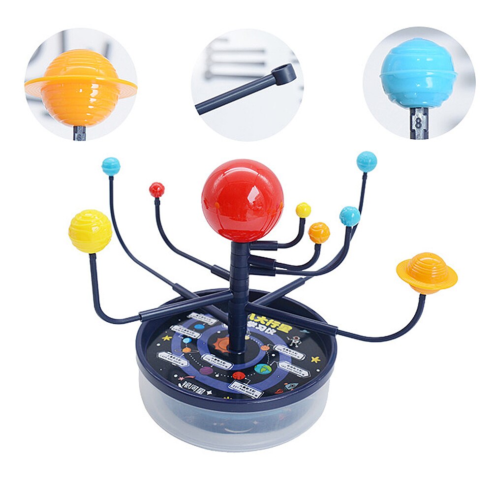 1 Set Zonnestelsel Negen Planeten Planetarium Model Kit Astronomie Science Project Diy Kid Wereldwijd Vroege Onderwijs Voor Kind