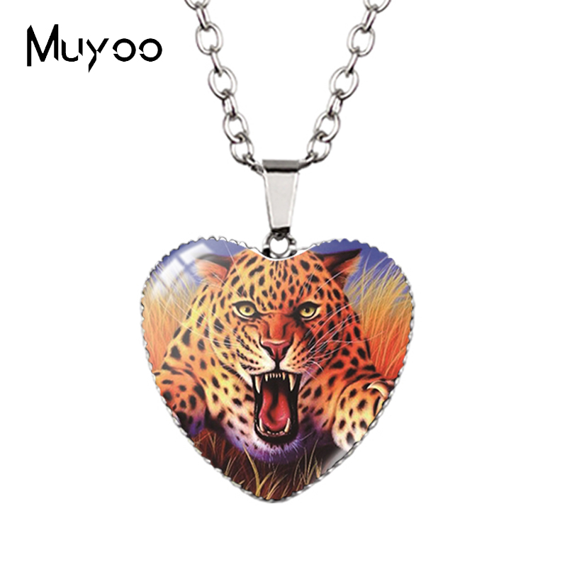 Landscape Animal Swans Butterflies Peacock Oil Painting Handcraft Heart Jewelry Pendant Necklace HZ3: Light Yellow Color