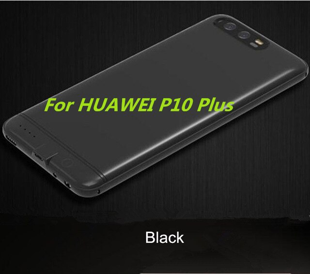 6000mAh Power Bank Cover For Huawei P9/P10 Portable Battery Charger For Huawei P9 Plus Backup Battery Case For Huawei P10 Plus: Black For P10 Plus