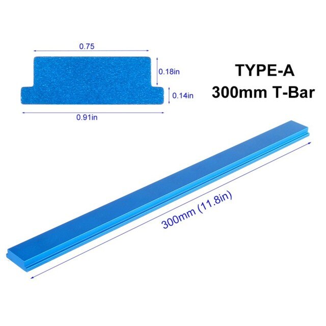 100-450Mm T-Bar Slider 100/200/300/450Mm 100Mm-450mm 100Mm/200Mm/300Mm/450Mm: 300mm  T Bar Type A