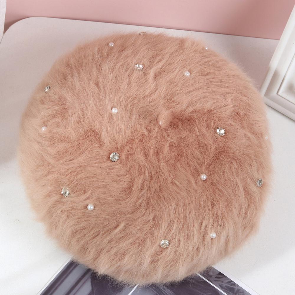 Béret femme automne et hiver filet rouge coréen dame citrouille bourgeon chapeau japonais décontracté britannique chaud étudiant chapeau