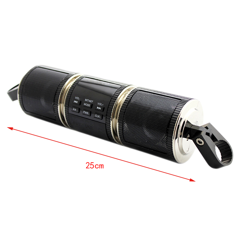 DHBH-Bluetooth Motorcycle Handlebar Audio Amplifier Stereo Speaker System Mp3 Usb 12V