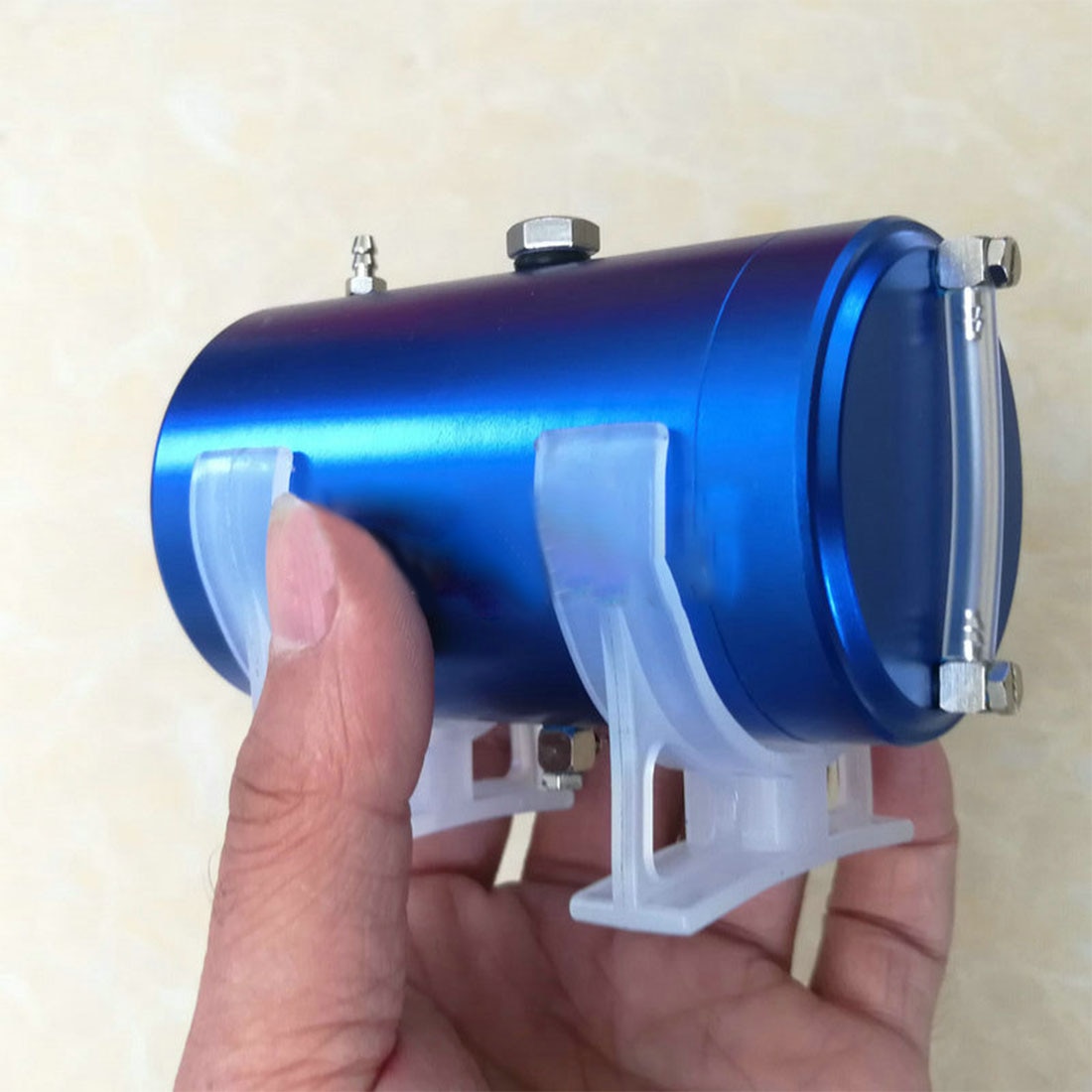 80ml /180ml brændstoftank i aluminiumslegering med oliestandsvisning til methanol / benzinmotormodel: 180ml