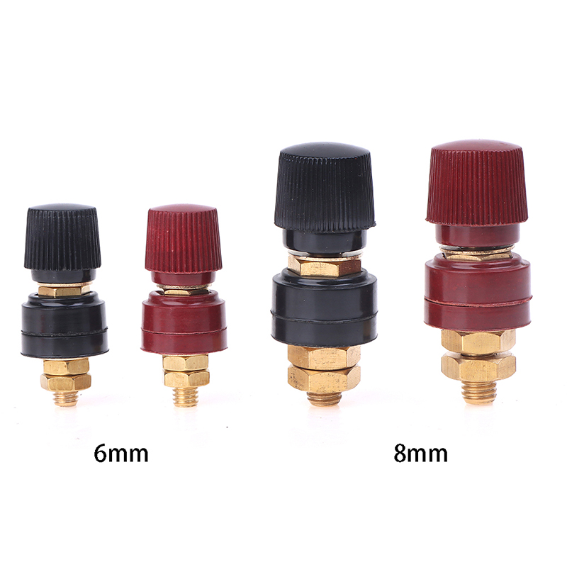 Goujon en laiton de 6mm 8mm, connecteurs de jonction d'alimentation de batterie à distance Premium, Kit de bornes de remplacement, accessoires automobiles