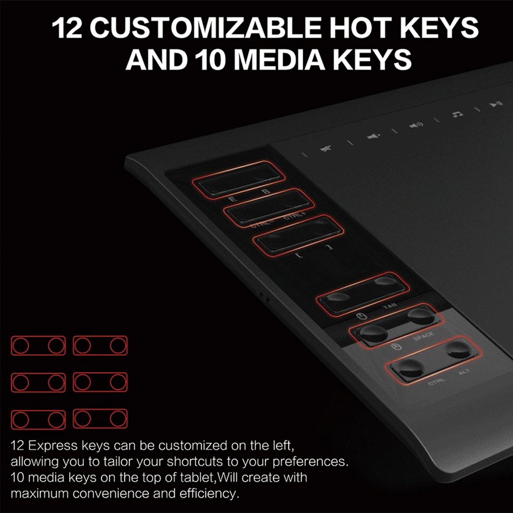 Original G10 Master Graphic Tablet 8192 Levels Digital Drawing Tablet No need charge Pen Tablet Support Android Phone