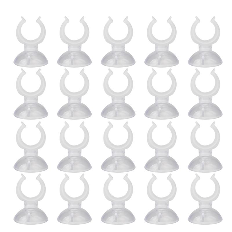20Pcs Aquarium Zuignappen Tube Holder Zuignappen Buis Clip Zuignappen Buis Klem Zuignappen Aquarium Zuig cup