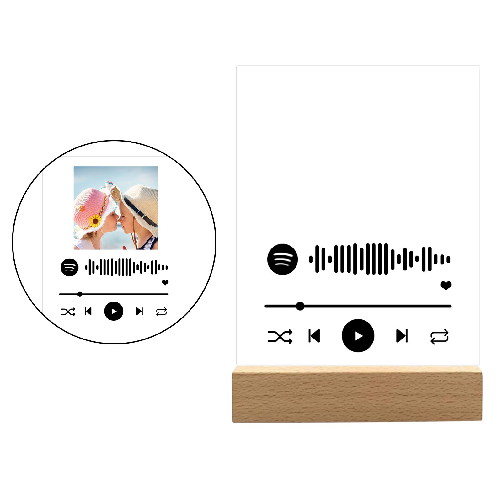 Acrylic Music Song Cover Photo Album Decoration Plaque Anniversary Valentine's Day