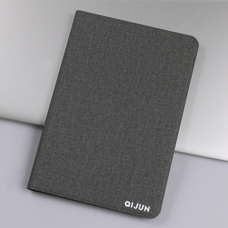 Case Voor Lenovo Tab 4 8 Inch TB-8504F TB-8504N Qijun Tablet Case Voor Tab4 8504X 8 &#39;&#39;Flip Silicone soft Shell Stand Cover: Gray