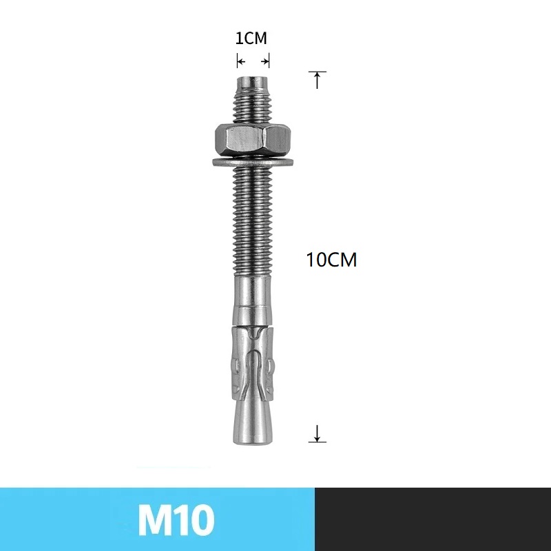 Point d'ancrage d'escalade, écrou en Piton, boulon d'ancrage, plaque de suspension, clou d'expansion, acier inoxydable 304, gréement d'assurage de spéléologie M8 M10 M12: YELLOW