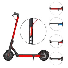 Voor Xiaomi Mijia M365 Elektrische Scooter Sticker Reflecterende Fiets Stickers Skateboard Accessoires Reflecterende Stickers Tape