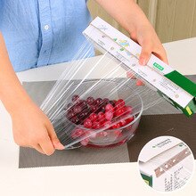 1 Roll Verse Houden Warmte Sealer Voedsel Saver Bag Vacuüm Voedsel Fruit Plastic Zakken Saran Wrap met Riem snijder