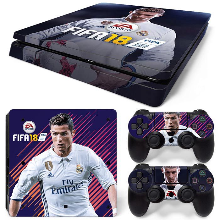 Ps4 slanke spillkonsoller selvklebende papir fargerike klistremerker hud klistremerke kule klistremerker fifa 19