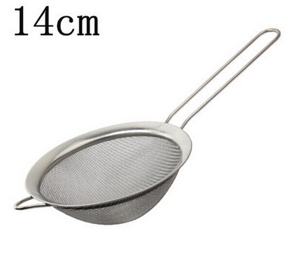 1PC Baking tools Mesh Wire Flour handheld stainless steel screen mesh strainer flour sieve Kitchen pastry tools Sifters JJ 0870