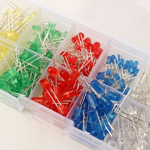 300Pcs 3mm 5mm LED Diode 10 Values Assortment Kit For Arduino