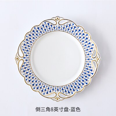 Geometric Texture Bone China Coffee Cup Set Home European Cup Saucer Coffee Set English Afternoon Black Tea Tea Set Ceramic: B-small