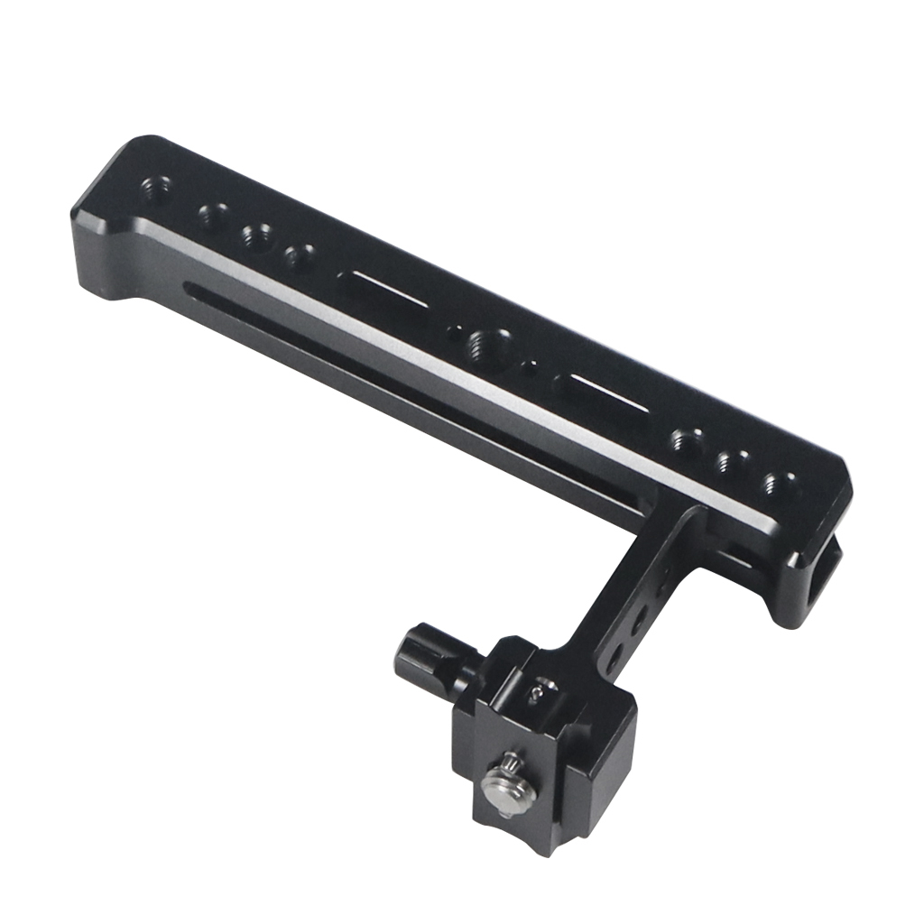 BGNing maniglia per fotocamera NATO Rail formaggio impugnatura superiore con supporto per scarpe fredde per Monitor universale per gabbia per fotocamera SLR foto video: w 42mm Rail