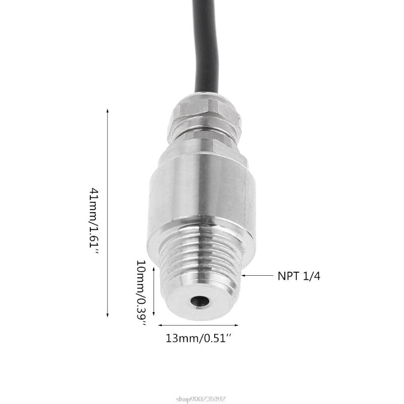 Transductor de presión DC 5V 1/4 NPT, Sensor transmisor de acero inoxidable, aceite, aire y agua, 10/20/30 Bar, O20 20,