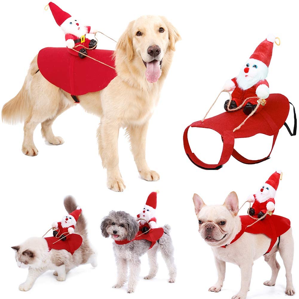 deguisement noel chien vetement chien noel deguisement chien Costumes de noël pour animaux de compagnie, tenue tendance pour chiens et chats, nouveauté, pour petits et grands chiens