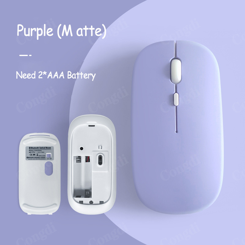 Langaton hiiri akku bluetooth-yhteensopivat hiiret langaton tietokone hiiri ergonominen pelihiiri kannettavalle tietokoneelle pad hiiri pelaaja: Sininen