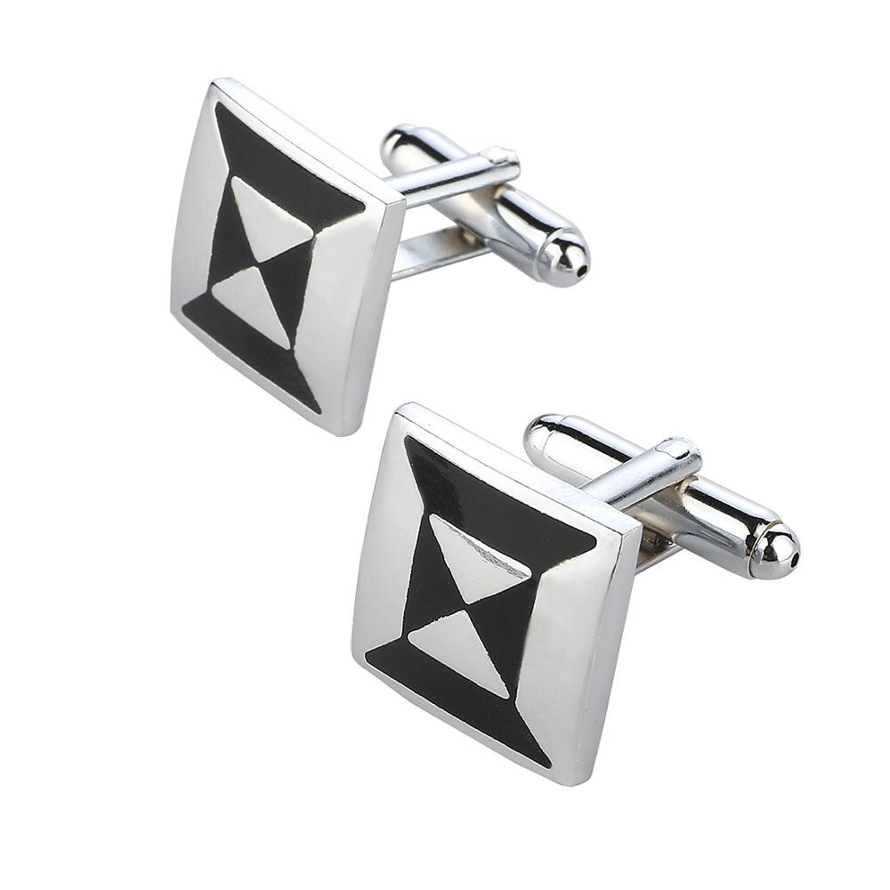 ZOSHI Französisch Hemd Manschettenknopf für Mens Manschette Verknüpfung Geschmack Männlichen Silber Farbe Luxus Hochzeit Manschettenknöpfe: CF008