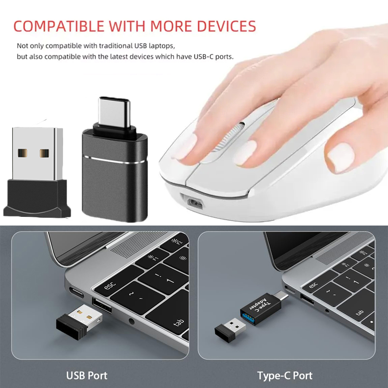 Draadloze muis Oplaadbare gamermuis Dubbele modi Bluetooth-compatibel 2.4G USB Mute-muizen voor laptop Pad Tablet Macbook Mause
