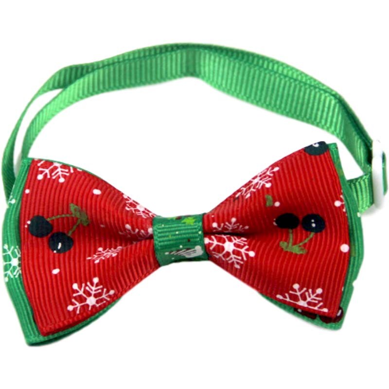 Jul katthalsband härlig hund fluga justerbar nackrem födelsedagsfest rosett hund halsband jul hund tillbehör tillbehör: 4