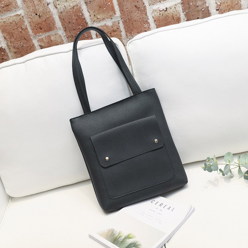 Vrouwen Lederen Handtas Lichee Patroon Grote Capaciteit Messenger Bag Voor Outdoor B2Cshop