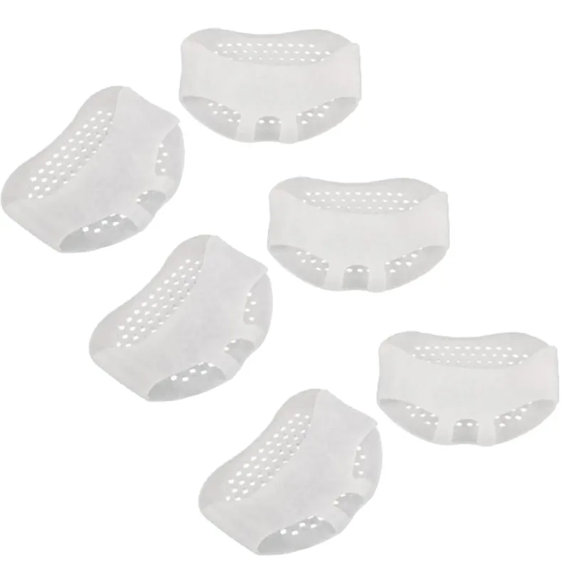 2/4/6/8 Stück Silikon-Schutzpolster Vorfuß-Gel-Pads Plantarfasziitis Fußschmerz-Linderungseinlagen Fußblasen-Pflegekissen: Lila