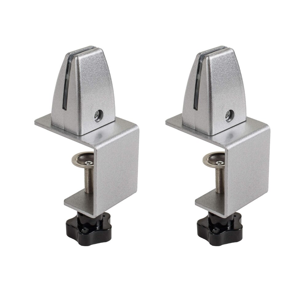 Aluminum alloy desk screen clamp Glass baffle clip Wooden screen partition clip,clamp thickness:2-20MM,office Hardware