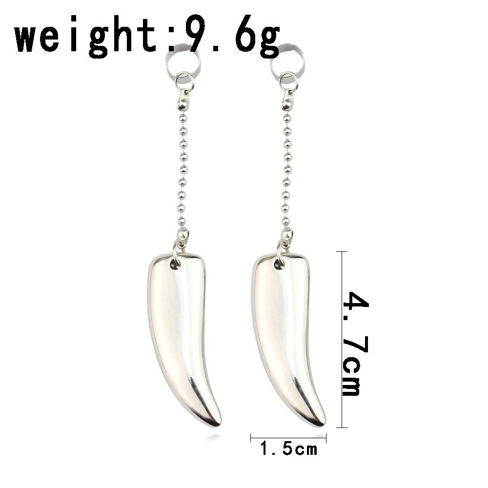 Vanitas Earrings The Case Study of Vanitas No Carte Cosplay Props Water Droplets Earrings Ear Clip Jewelry Accessories