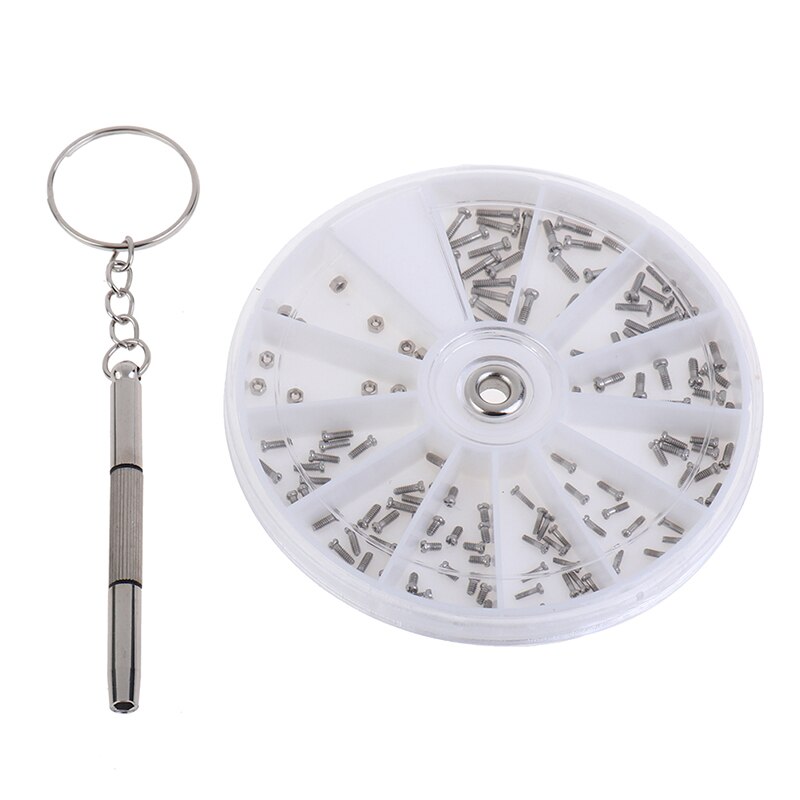 Assortiment de minuscules vis et écrous, outil de réparation pour Micro lunettes lunettes lunettes de soleil lunettes avec Micro tournevis et pinces 600/1000 pièces