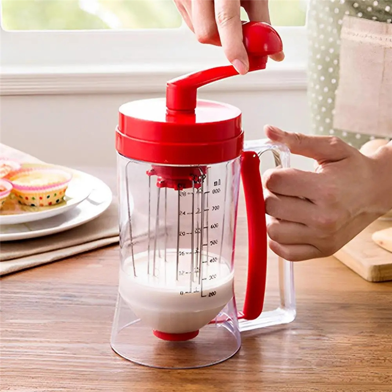 Handheld Pancake Cupcake Batter Mixer Dispenser Blender