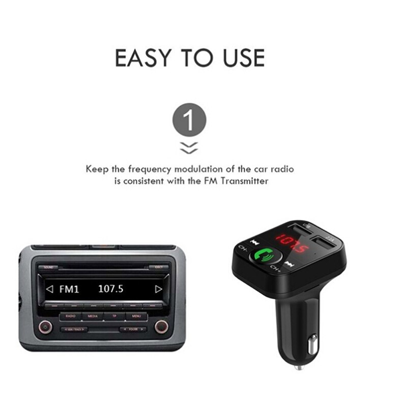 Auto Fm-zender Lcd MP3 Speler Usb Charger MP3 Speler Car Kit Handsfree Draadloze Bluetooth