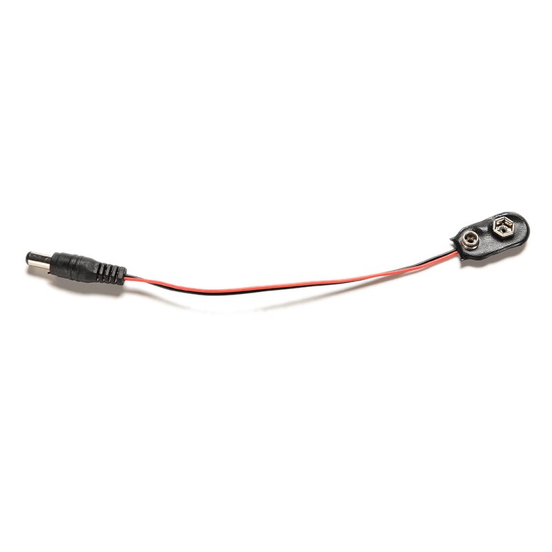 Zlinkj 1 kpl 9v 19cm i-tyypin akun virtajohto dc-pistoke klipsi piippuliitin arduinolle