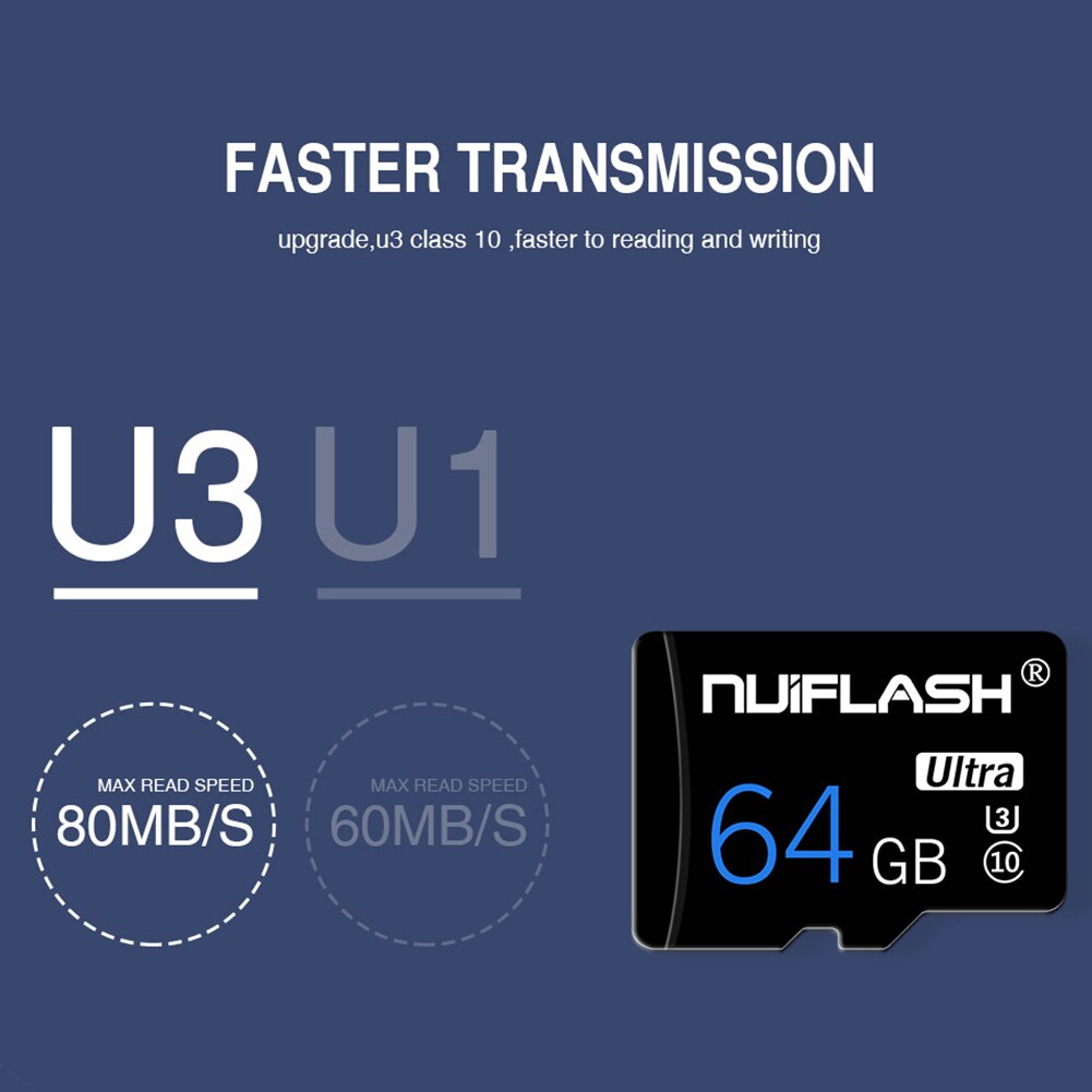 NUIFLASH 4/8/16/32/64/128GB High Speed C10 Data TF Geheugenkaart voor Telefoon Tablet Micro sd-kaart smartphone flash card