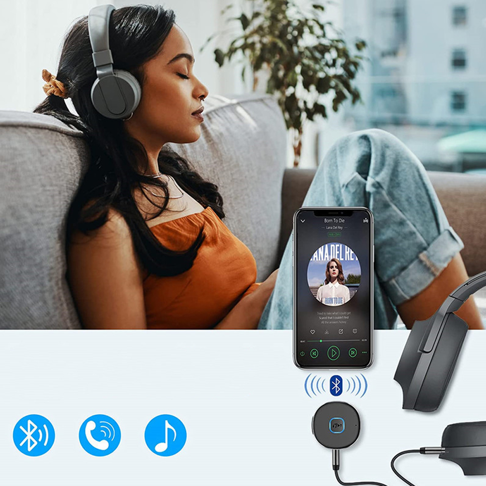 J33 Wireless Bluetooth Receiver AUX Car Stereo Amplifier Headphone Bluetooth Audio Converter 5.0 Bluetooth Adapter