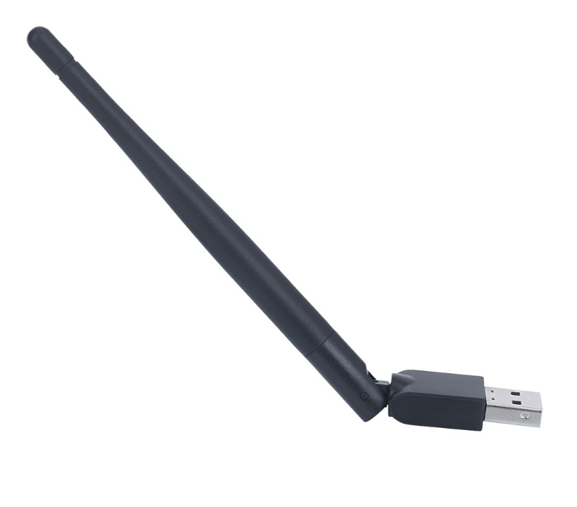 Adaptador Wifi Sem Fio 150 Mbps Antena 20dBm Dongle USB Receptor de TV Wifi MT7601 RTL8188 Placa de Rede 802.11b/n/g para Receptor de TV