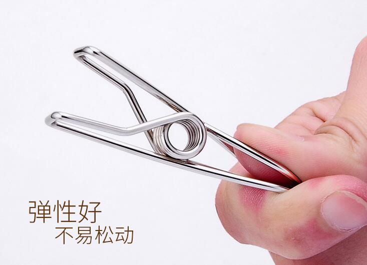 Sainwin roestvrijstalen wasknijpers, handdoekklemmen, sokkenklemmen, broekklemmen, kledingklemmen, ondergoedklemmen, kleine metalen clips voor hangers.