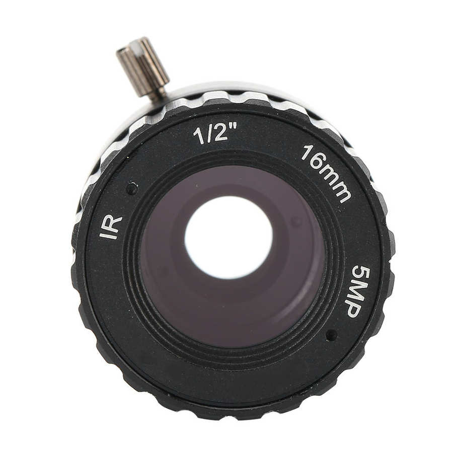 Lente de visión de larga distancia fija CCTV 16mm 5MP montaje CS de alta definición para cámara de seguridad lente fija