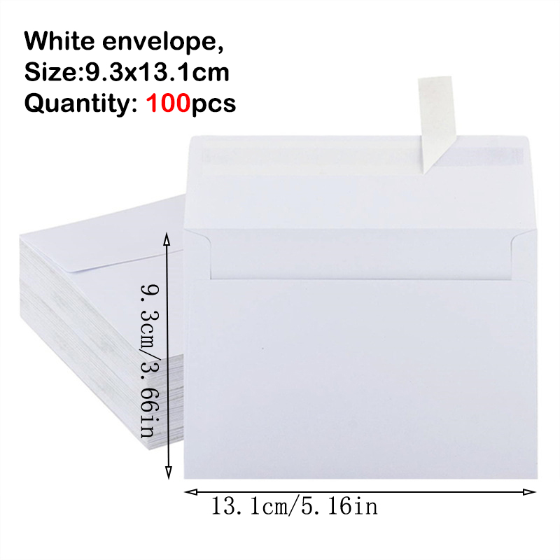 Envelopes Kraft Brown Paper 100pcs 184x134mm Autohesion Postcard Giftbox Packaging Storage Business Supplie Wedding Invitations: PURPLE