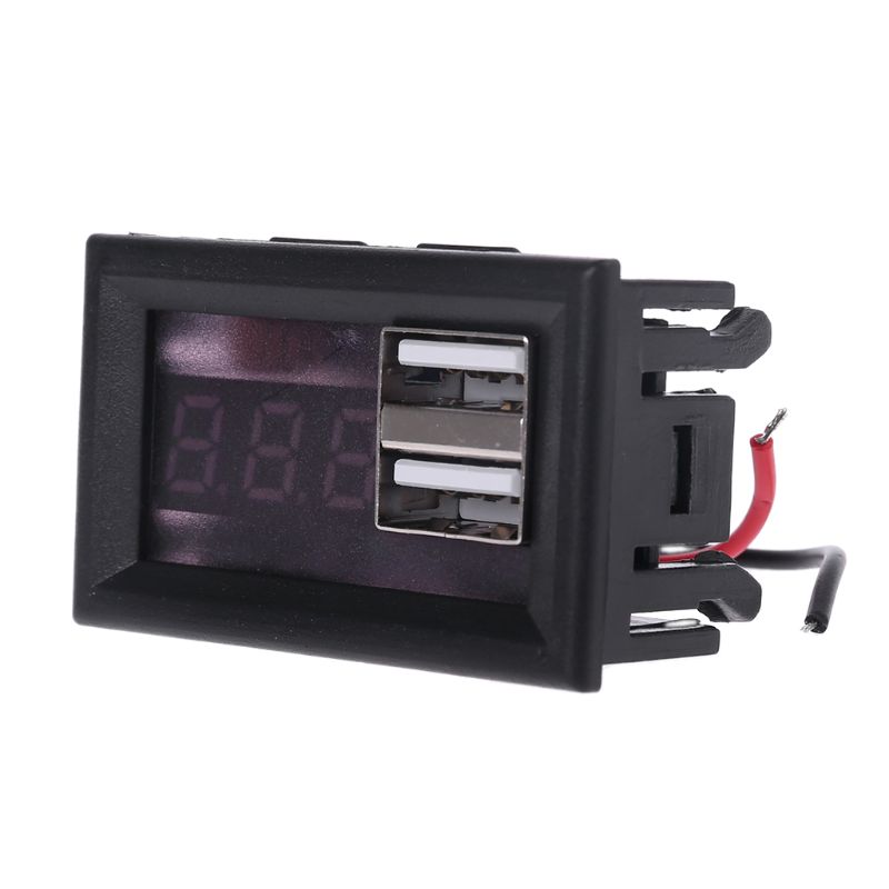 12V Batterie Kapazität Anzeige Spannung Messgerät Energie Meter mit QC 2,0 3,0 Schnell Ladung USB Ausgang