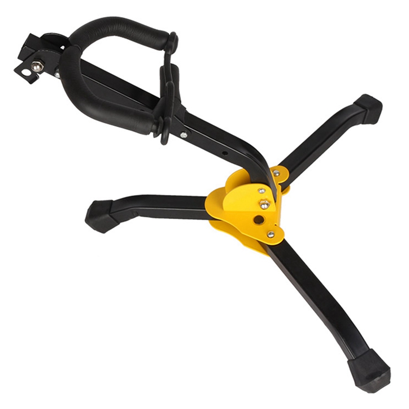 1 Pcs Alto Saxophone Stand Tenor Saxophone Holder Foldable &amp; 1 Pcs Saxophone Neck Strap With Snap Hook Sax Harness